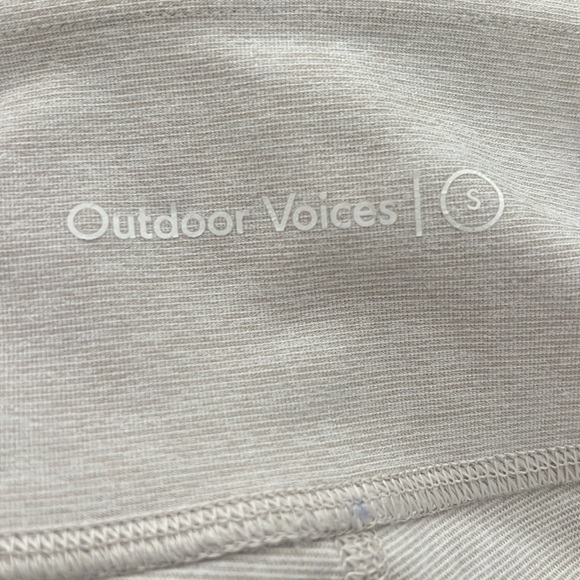 Outdoor Voices 25” Warmup Light Cream/Gray Marled Leggings - Picture 5 of 5